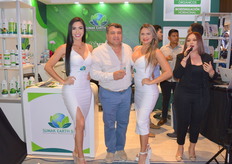 The team from Sumak Earth who entertained visitors to their stand had singers and a dj playing lively Latin music.